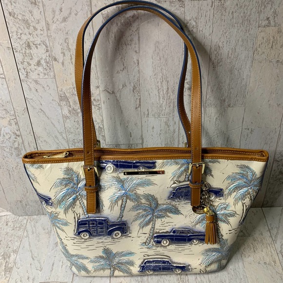 Brahmin Bags Brahmin Copa Cabana Tote Shoulder Handbag Asher Blue